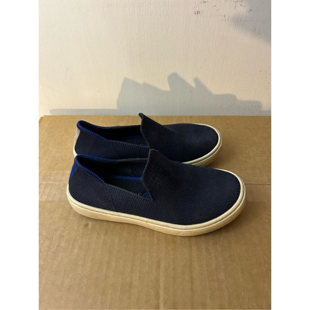 Rothy‎ kids child loafers 12 navy discoloration